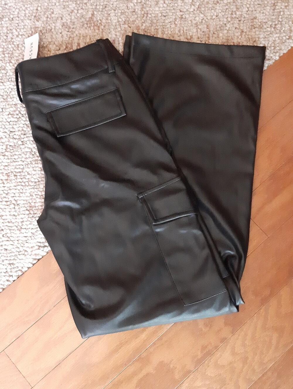 NWT Pac Sun Leather Blend Cargo Pants size Small
